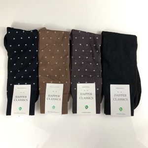 4 NWT Dapper Classics men’s dressy socks